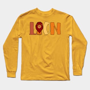 Cartoon Lion Long Sleeve T-Shirt